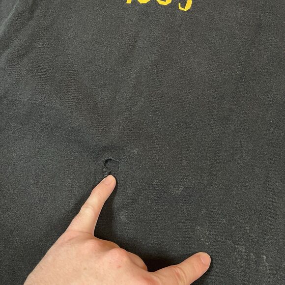 Velvet Park Music Fest 90s Wilson Pickett Vintage T-Shirt XL Distress w/ Hole - Picture 9 of 9